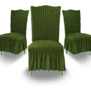 Funda de silla turca color verde 6 unidades