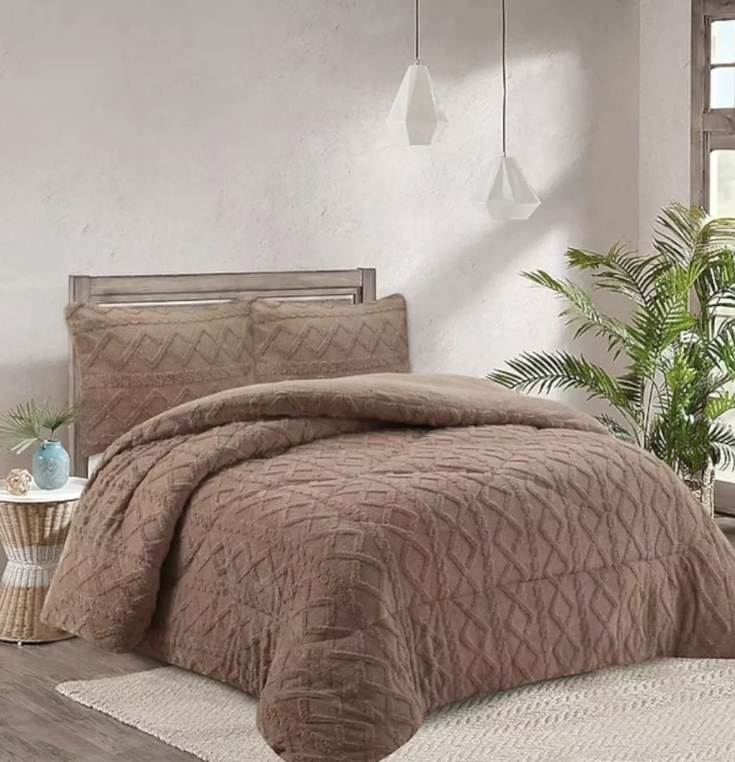 BEIGE TEXTURIZADO DOS PLAZAS