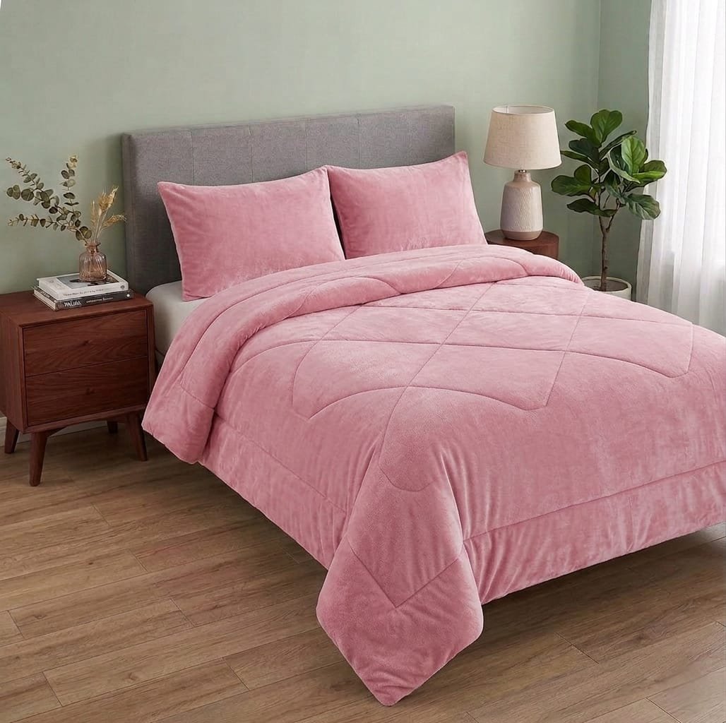 PLUSH POLAR PALO ROSA – DOS PLAZAS KING