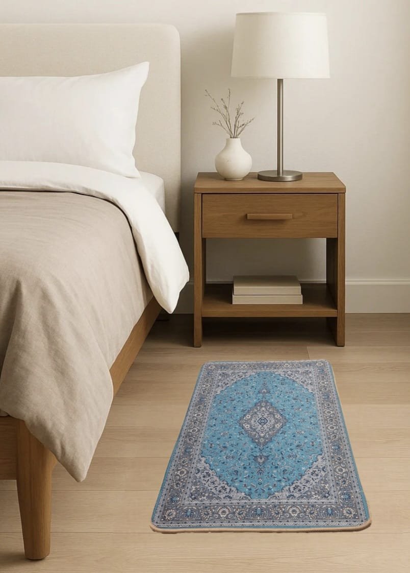 Alfombrilla bajada de cama 80 x 50 cm con diseño