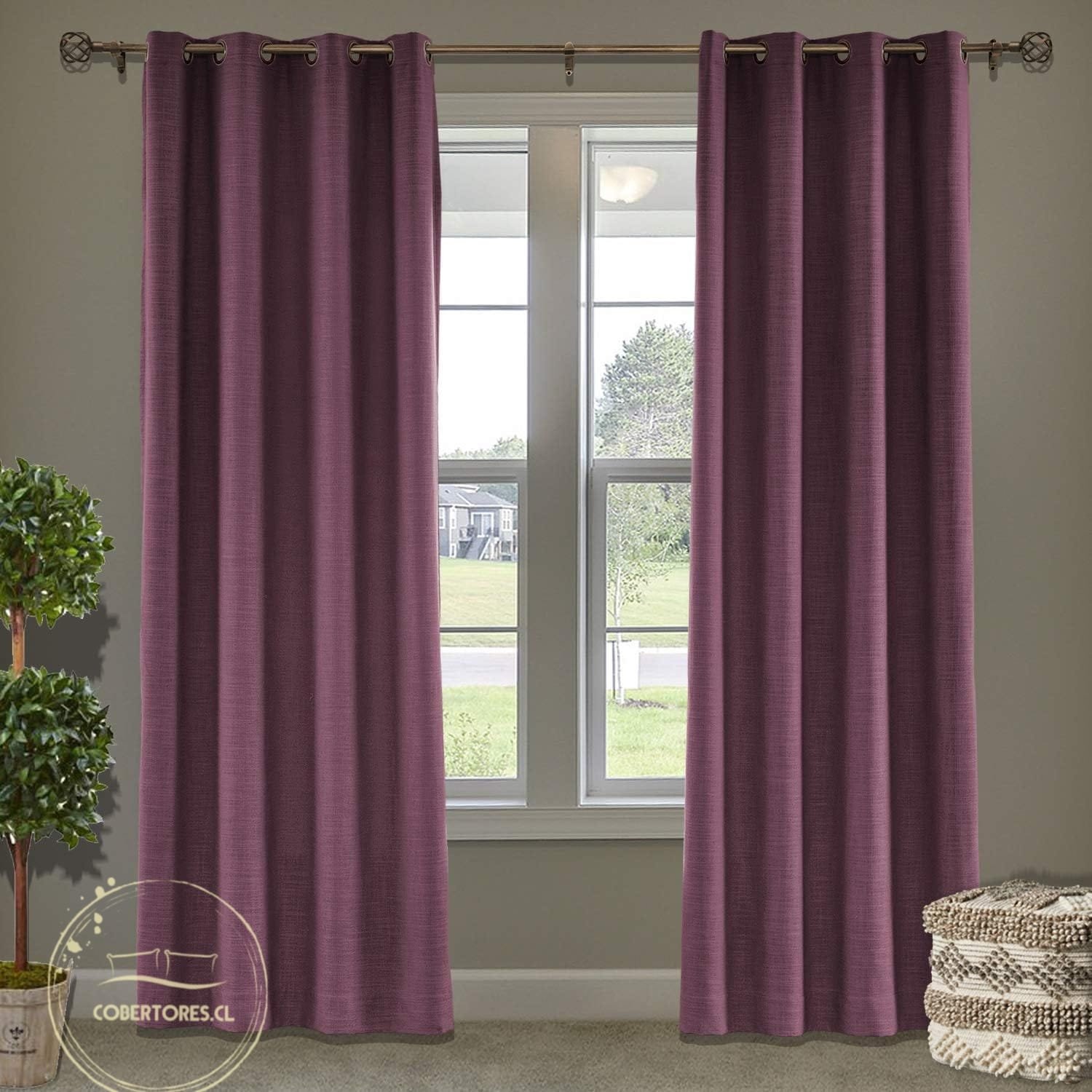CORTINA BLACK OUT 02 - MORADO