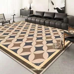 Alfombra estilo vintage 150 x 200 cm antideslizante