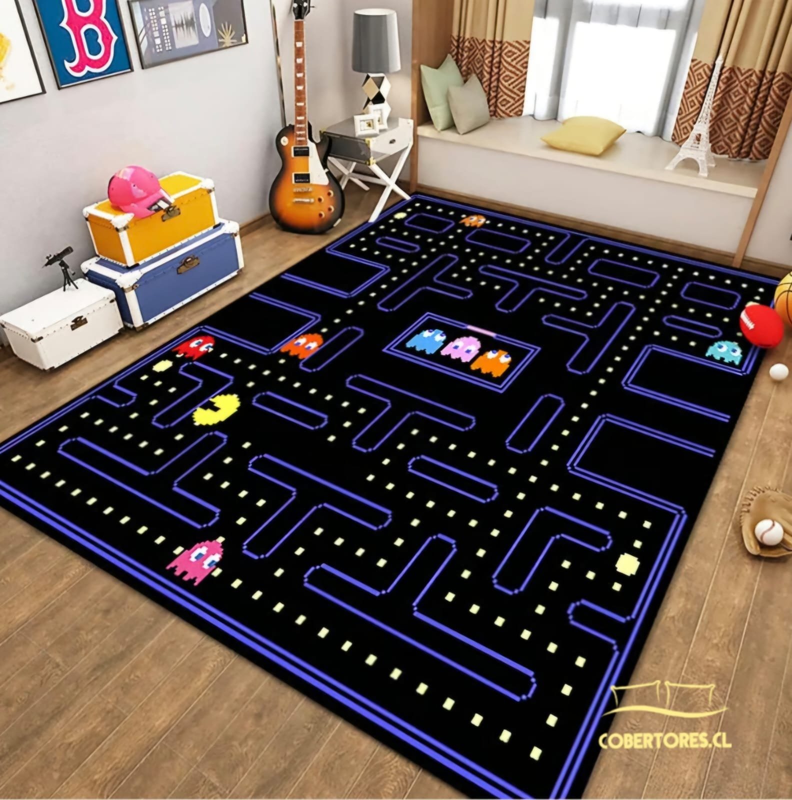 alfombra gamer 150 x 200 cm antideslizante con diseños