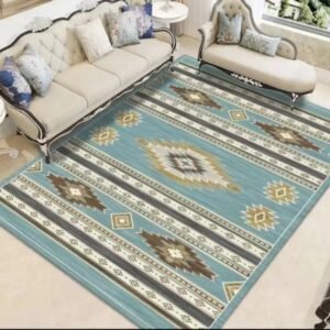 Alfombra estilo bohemio 150 x 200 cm antideslizante