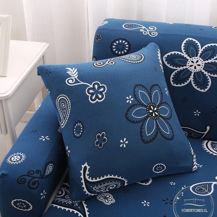CUBRESILLON DOS CUERPO AZUL GOTAS