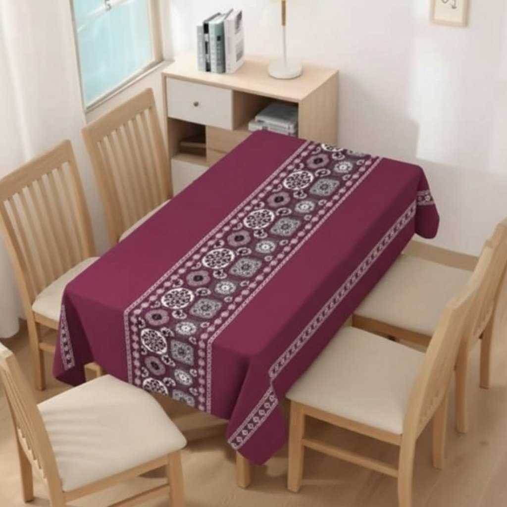 Mantel antimanchas impermeable burdeo 140 x 220 cm