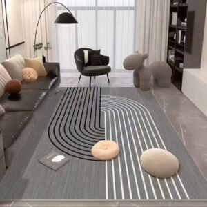 Alfombra estilo minimalista 150 x 200 cm antideslizante