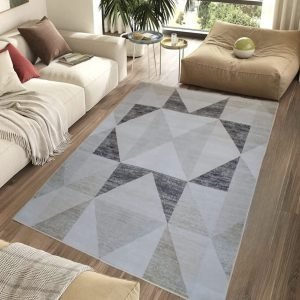 Alfombra estilo moderno 150 x 200 cm antideslizante