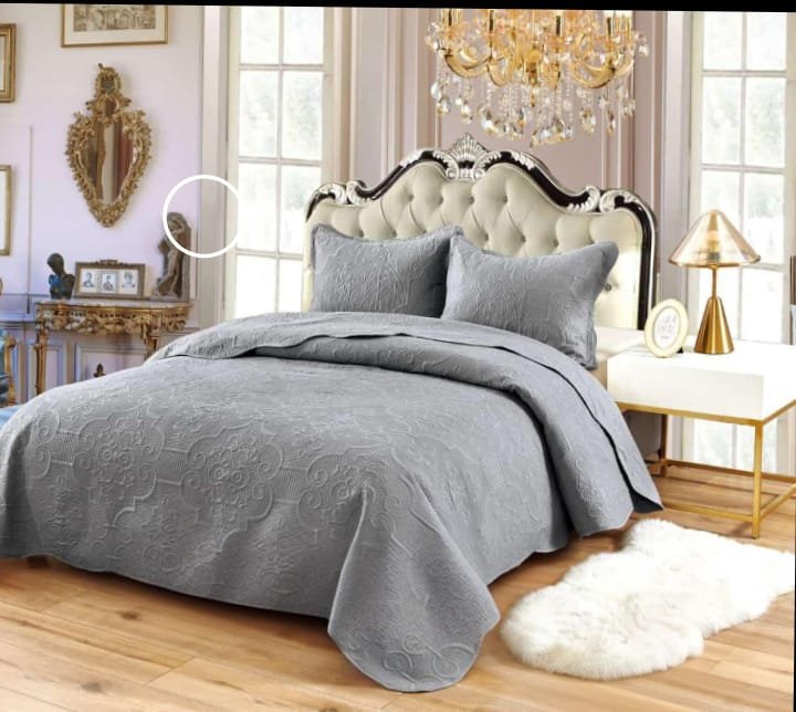 COLCHA KING QUILT
S001 GRIS