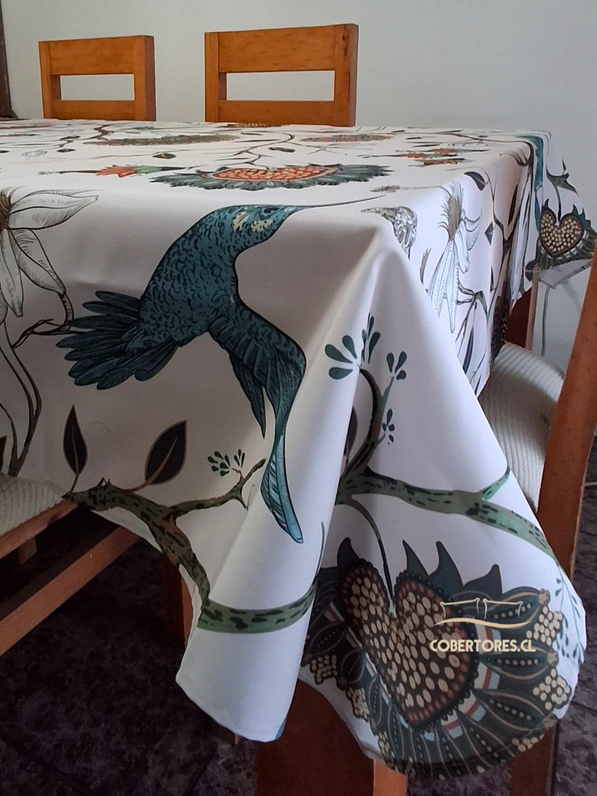Mantel antimanchas impermeable 140 x 220 cm - Imagen 2
