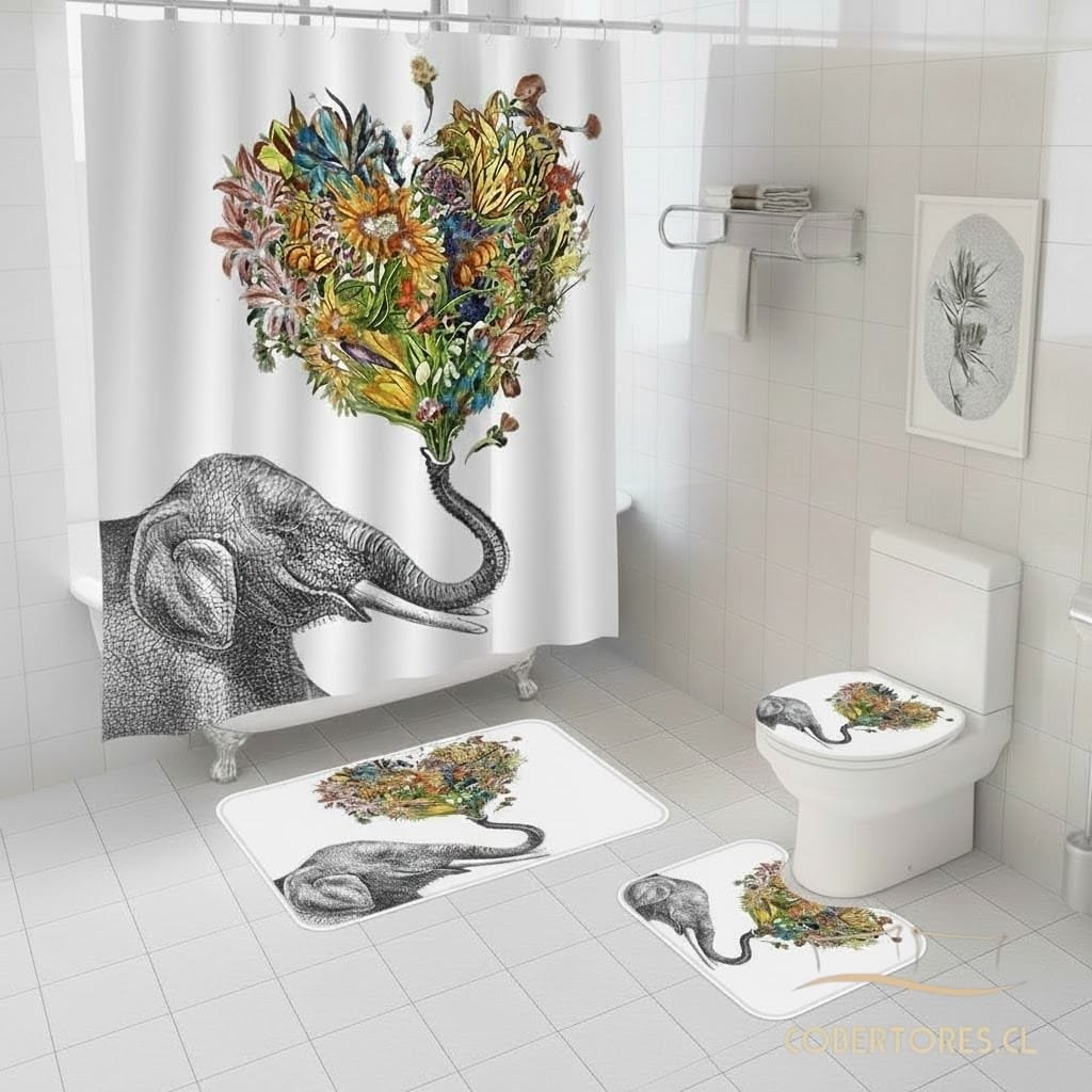 set de baño cuatro piezas