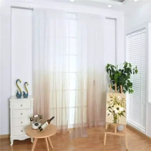 Visillo degrade  140 x 230 cm 2 paños color beige