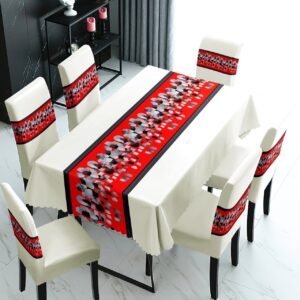 PACK MANTEL + FUNDAS DE SILLA C07